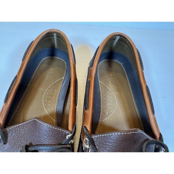 Size 11 LL Bean Bison Slippers Double Sole Leather Lined - Picture 4 of 11